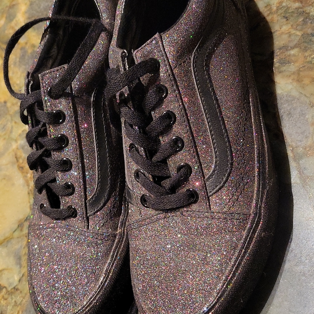Vans Glitter Hallographic shoes 7.5